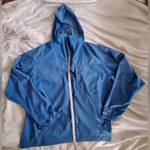 Royal Robbins Womens Large Light Blue Shell Windbreaker